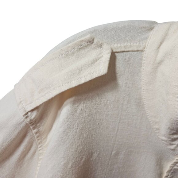 Lane Bryant Womens Plus Size Drawstring Hem Snap-Front Shirt Jacket - Size 22 - Picture 4 of 9